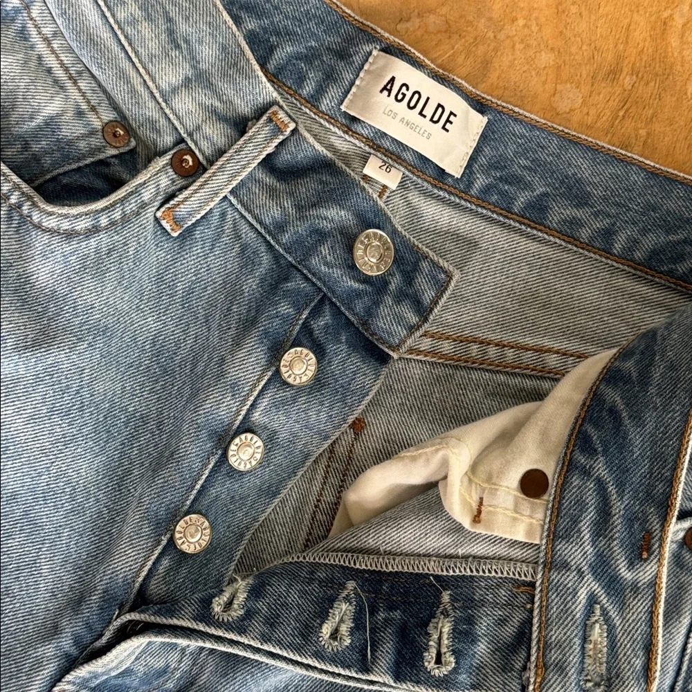 Agolde Riley Jeans Size 26 - Picture 7 of 9